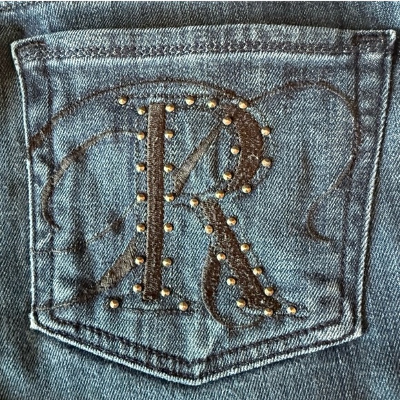 🔥👖 ROCK & REPUBLIC BERLIN Skinny Jeans | Size 29 | Studded R Logo - Picture 6 of 14